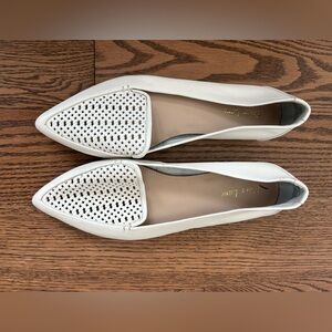 Essex Lane Women's White Woven Loafers